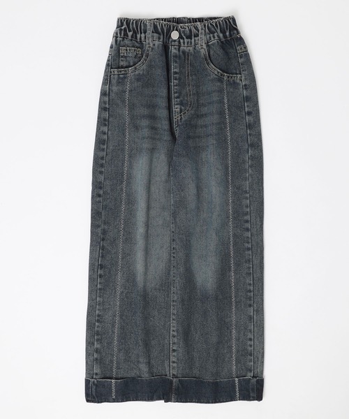 URBAN CHERRY(アーバンチェリー)の「折り返しデザインストレートデニム(デニムパンツ・キッズ・ブルー・110cm/120cm/130cm/140cm/150cm)」の7枚目の写真