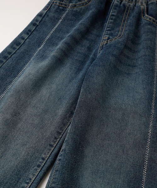 URBAN CHERRY(アーバンチェリー)の「折り返しデザインストレートデニム(デニムパンツ・キッズ・ブルー・110cm/120cm/130cm/140cm/150cm)」の10枚目の写真
