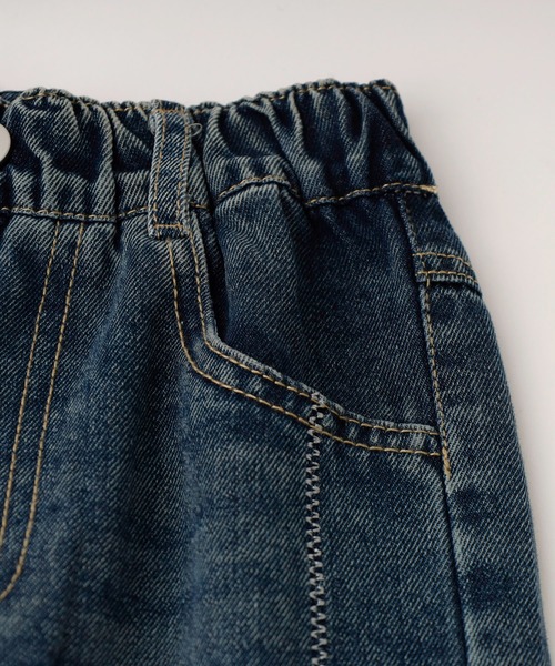 URBAN CHERRY(アーバンチェリー)の「折り返しデザインストレートデニム(デニムパンツ・キッズ・ブルー・110cm/120cm/130cm/140cm/150cm)」の11枚目の写真
