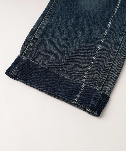 URBAN CHERRY(アーバンチェリー)の「折り返しデザインストレートデニム(デニムパンツ・キッズ・ブルー・110cm/120cm/130cm/140cm/150cm)」の12枚目の写真