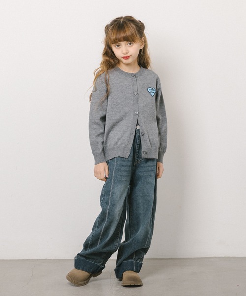 URBAN CHERRY(アーバンチェリー)の「折り返しデザインストレートデニム(デニムパンツ・キッズ・ブルー・110cm/120cm/130cm/140cm/150cm)」の5枚目の写真