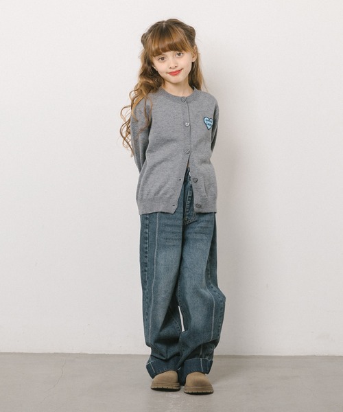 URBAN CHERRY(アーバンチェリー)の「折り返しデザインストレートデニム(デニムパンツ・キッズ・ブルー・110cm/120cm/130cm/140cm/150cm)」の6枚目の写真