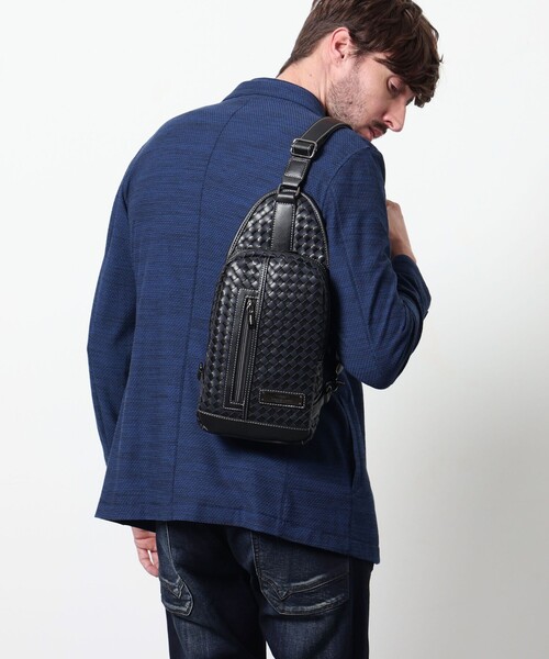 HIDEAWAYS NICOLE（ハイダウェイニコル）の「メッシュボディバッグ（ボディバッグ/ウエストポーチ・メンズ・ブラック/その他3/その他2・FREE）」の3枚目の写真