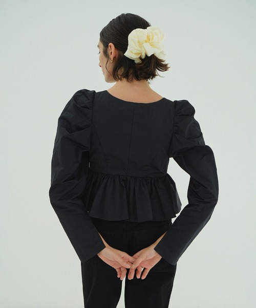 CLANE(クラネ)の「SHEER SCRUNCHIE(シュシュ・レディース・ホワイト/ブラック/アイボリー・F)」の10枚目の写真