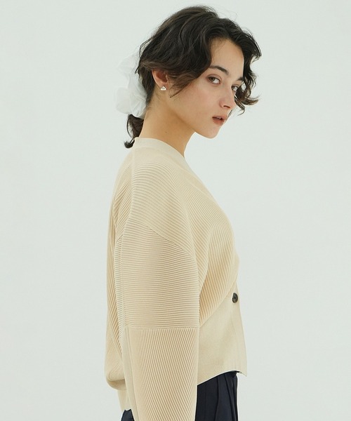 CLANE(クラネ)の「SHEER SCRUNCHIE(シュシュ・レディース・ホワイト/ブラック/アイボリー・F)」の11枚目の写真