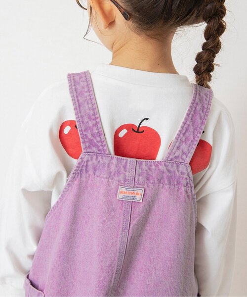 BREEZE（ブリーズ）の「デニムサロペット（サロペット/オーバーオール・キッズ・ピンク/サックスブルー・130/100/90/80/120/110）」の5枚目の写真