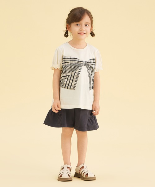 combimini(コンビミニ)の「ストレッチカノコキュロットパンツ(その他パンツ・キッズ・ダークオレンジ/スミクロ・80/90/100/110/120)」の5枚目の写真