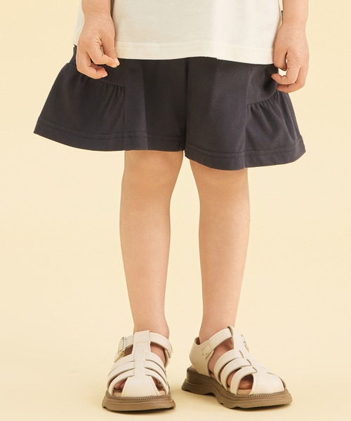 combimini(コンビミニ)の「ストレッチカノコキュロットパンツ(その他パンツ・キッズ・ダークオレンジ/スミクロ・80/90/100/110/120)」の7枚目の写真