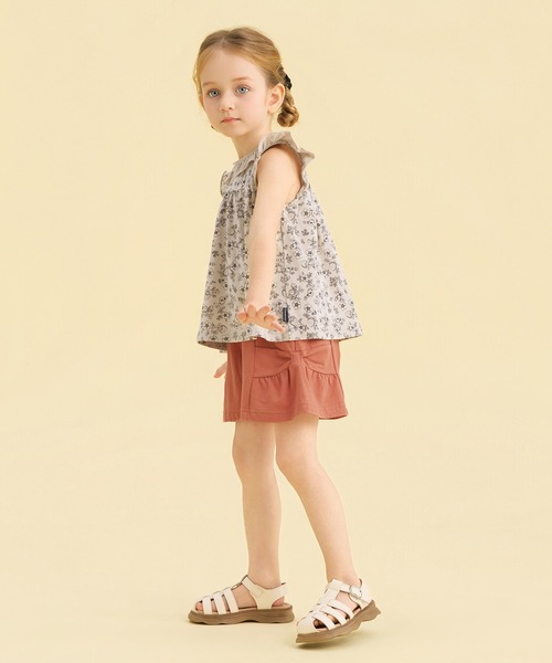combimini(コンビミニ)の「ストレッチカノコキュロットパンツ(その他パンツ・キッズ・ダークオレンジ/スミクロ・80/90/100/110/120)」の10枚目の写真