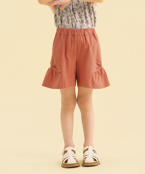 combimini(コンビミニ)の「ストレッチカノコキュロットパンツ(その他パンツ・キッズ・ダークオレンジ/スミクロ・80/90/100/110/120)」の12枚目の写真
