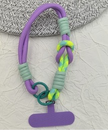 ALWAYS GOOD TIME（オルウェイズグッドタイム）の「【選べるカラー】コード編み スマホショートストラップ／マルチショートストラップ（スマホグッズ）」