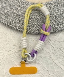 ALWAYS GOOD TIME（オルウェイズグッドタイム）の「【選べるカラー】コード編み スマホショートストラップ／マルチショートストラップ（スマホグッズ）」