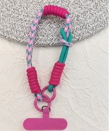 ALWAYS GOOD TIME（オルウェイズグッドタイム）の「【選べるカラー】コード編み スマホショートストラップ／マルチショートストラップ（スマホグッズ）」