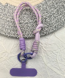 ALWAYS GOOD TIME（オルウェイズグッドタイム）の「【選べるカラー】コード編み スマホショートストラップ／マルチショートストラップ（スマホグッズ）」