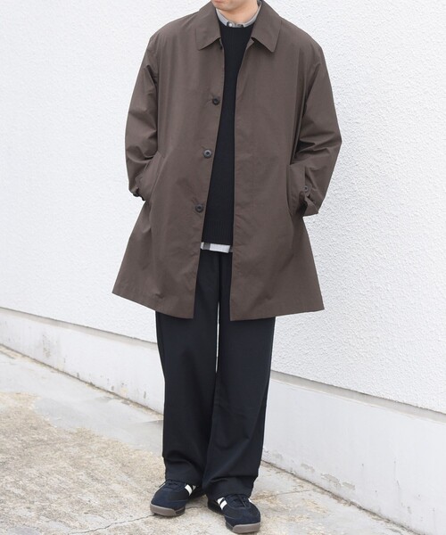 SHIPS any(シップス エニィ)の「〈撥水加工〉タスラン SOLOTEX(R) ステンカラー コート 26AW◆(ステンカラーコート・メンズ・ネイビー/ブラック/ブラウン・SMALL/MEDIUM/LARGE/X-LARGE)」の10枚目の写真