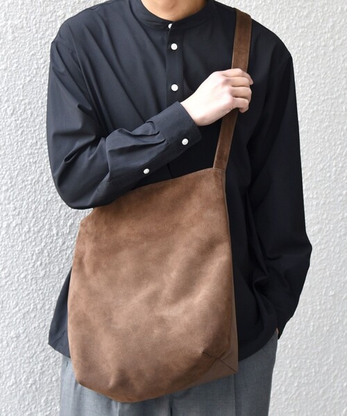 SHIPS any(シップス エニィ)の「SHIPS any: スエード コンビ ショルダーバッグ◇(ショルダーバッグ・メンズ・ブラウン・ONE SIZE)」の1枚目の写真