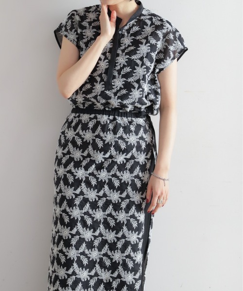 NOMBRE IMPAIR（ノンブルアンペール）の「【予約】モノトーンフラワー刺繍　フレンチブラウス（シャツ/ブラウス・レディース・ブラック・FREE）」の16枚目の写真