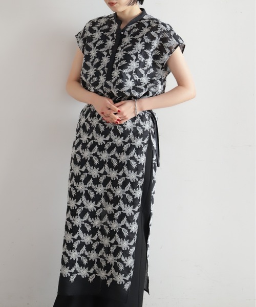 NOMBRE IMPAIR（ノンブルアンペール）の「【予約】モノトーンフラワー刺繍　フレンチブラウス（シャツ/ブラウス・レディース・ブラック・FREE）」の17枚目の写真