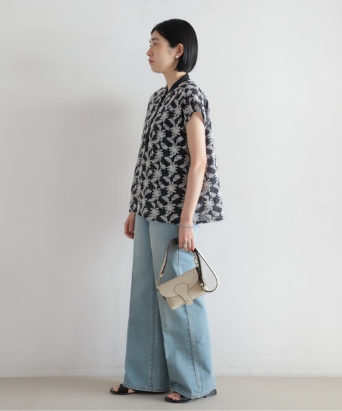 NOMBRE IMPAIR（ノンブルアンペール）の「【予約】モノトーンフラワー刺繍　フレンチブラウス（シャツ/ブラウス・レディース・ブラック・FREE）」の10枚目の写真