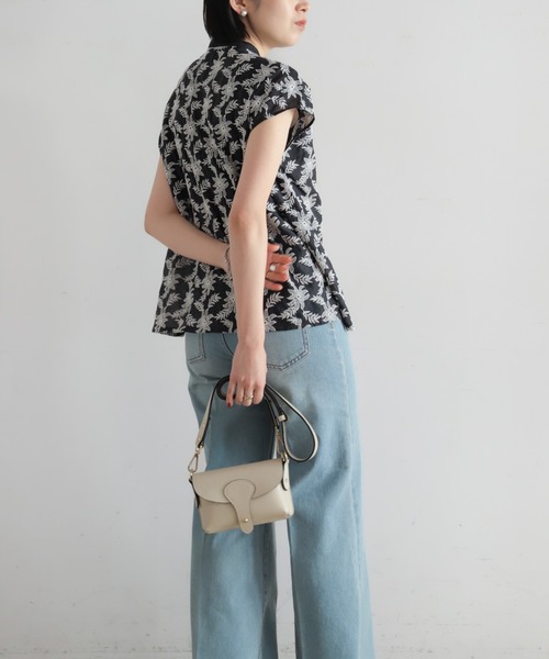 NOMBRE IMPAIR（ノンブルアンペール）の「【予約】モノトーンフラワー刺繍　フレンチブラウス（シャツ/ブラウス・レディース・ブラック・FREE）」の9枚目の写真