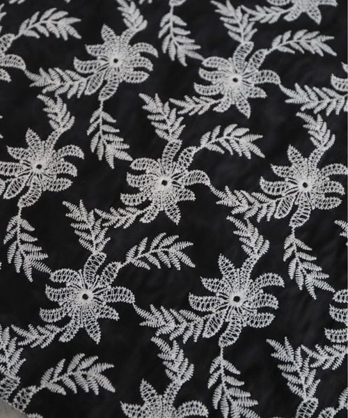 モノトーンフラワー刺繍 フレンチブラウス | NOMBRE IMPAIR