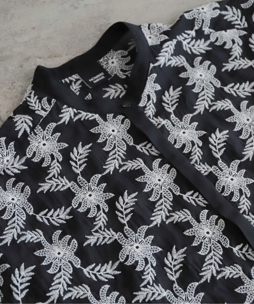 NOMBRE IMPAIR（ノンブルアンペール）の「【予約】モノトーンフラワー刺繍　フレンチブラウス（シャツ/ブラウス・レディース・ブラック・FREE）」の21枚目の写真