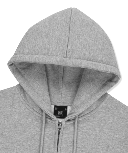 BROWNBREATH（ブラウンブレス）の「TAG HOOD ZIP UP - MELANGE GREY（パーカー・レディース・その他・LARGE/2XL/MEDIUM/SMALL/X-LARGE）」の8枚目の写真