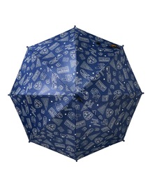 DOUBLE_B（ダブルビー）の「晴雨兼用　デニム風プリントかさ（長傘）」