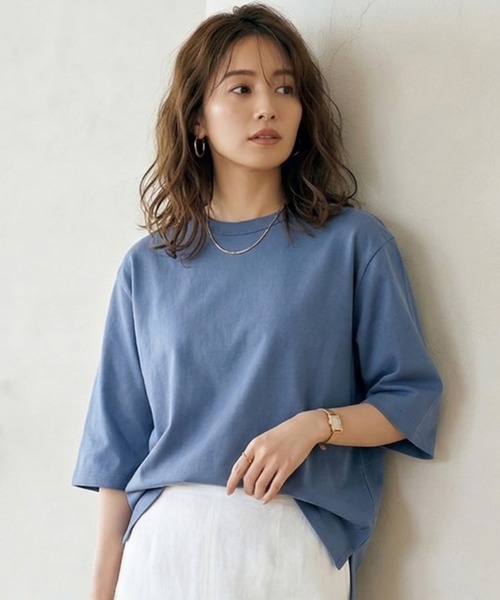 セール】【人気の！】スムースコットン100% ルーズフィットTシャツ