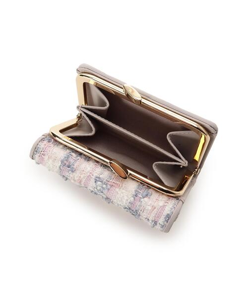 Samantha Thavasa(サマンサタバサ)の「オリジナル金具ツイード 折財布(財布・レディース・ピンク/ネイビー・FREE)」の7枚目の写真