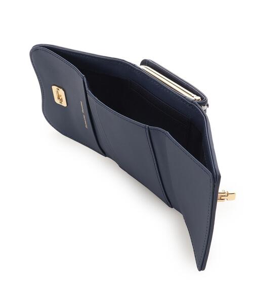 Samantha Thavasa(サマンサタバサ)の「オリジナル金具ツイード 折財布(財布・レディース・ピンク/ネイビー・FREE)」の11枚目の写真