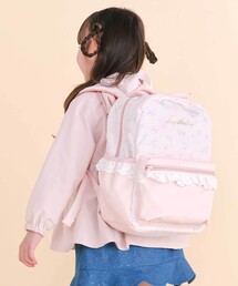 SLAP SLIP（スラップスリップ）の「ビッグリボン付きフリルポケット総柄リュック(M~L)（バックパック/リュック）」