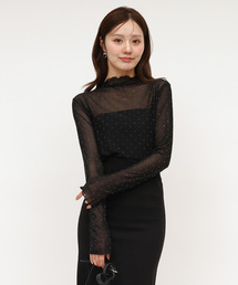 ROYAL PARTY | キラキラシアートップス(Tシャツ/カットソー)