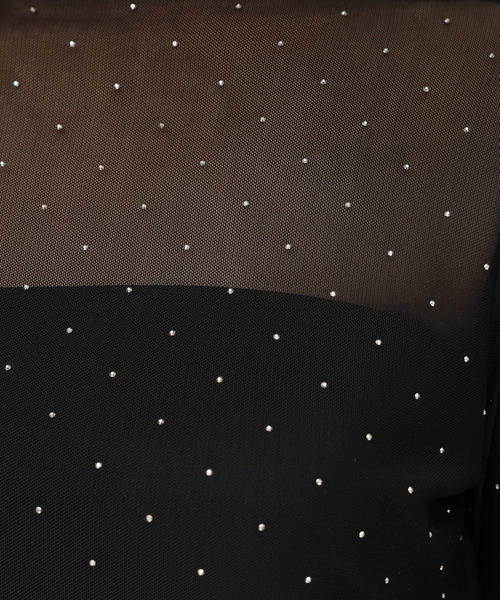 ROYAL PARTY(ロイヤルパーティー)の「キラキラシアートップス(Tシャツ/カットソー・レディース・オフホワイト/ブラック・FREE)」の7枚目の写真