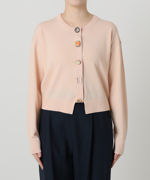 La TOTALITE（ラトータリテ）の「【洗える】TORRAZZO DONNA/トラッゾドンナ ビジューカーディガン（カーディガン/ボレロ・レディース・ピンク/グリーン/ホワイト/ネイビー・FREE）」の17枚目の写真