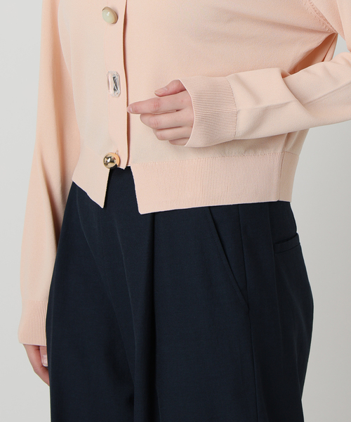 La TOTALITE（ラトータリテ）の「【洗える】TORRAZZO DONNA/トラッゾドンナ ビジューカーディガン（カーディガン/ボレロ・レディース・ピンク/グリーン/ホワイト/ネイビー・FREE）」の22枚目の写真