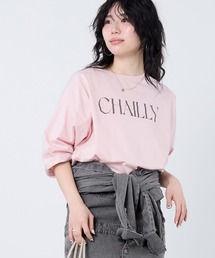 MICA&DEAL（マイカ＆ディール）の「【WEB限定カラーあり】"CHAILLY"ロゴ5分袖Tシャツ（Tシャツ/カットソー）」