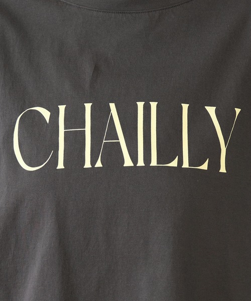 MICA&DEAL（マイカ＆ディール）の「【WEB限定カラーあり】"CHAILLY"ロゴ5分袖Tシャツ（Tシャツ/カットソー・レディース・ダークグレー/ベージュ/ネイビー/ライトピンク・FREE）」の9枚目の写真