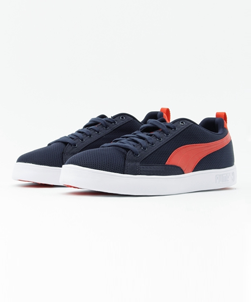PUMA(プーマ)の「マッチ ライト メッシュ INTEREST(スニーカー・メンズ・レッド/ネイビー/ホワイト・26.5cm/27.5cm/24.5cm/25.5cm/24.0cm/22.5cm/23.0cm/23.5cm/28.5cm/26.0cm/27.0cm/25.0cm/28.0cm/29.0cm)」の3枚目の写真