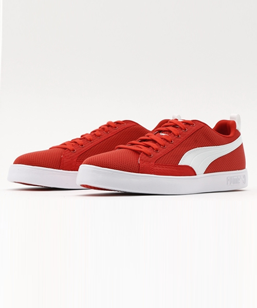 PUMA(プーマ)の「マッチ ライト メッシュ INTEREST(スニーカー・メンズ・レッド/ネイビー/ホワイト・26.5cm/27.5cm/24.5cm/25.5cm/24.0cm/22.5cm/23.0cm/23.5cm/28.5cm/26.0cm/27.0cm/25.0cm/28.0cm/29.0cm)」の1枚目の写真