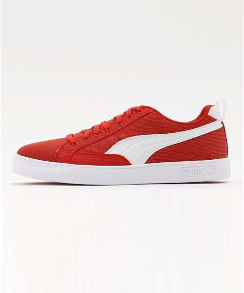 PUMA(プーマ)の「マッチ ライト メッシュ INTEREST(スニーカー・メンズ・レッド/ネイビー/ホワイト・26.5cm/27.5cm/24.5cm/25.5cm/24.0cm/22.5cm/23.0cm/23.5cm/28.5cm/26.0cm/27.0cm/25.0cm/28.0cm/29.0cm)」の4枚目の写真