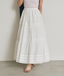 &. NOSTALGIA（アンドドットノスタルジア）の「コットンレースティアードスカート（スカート）」