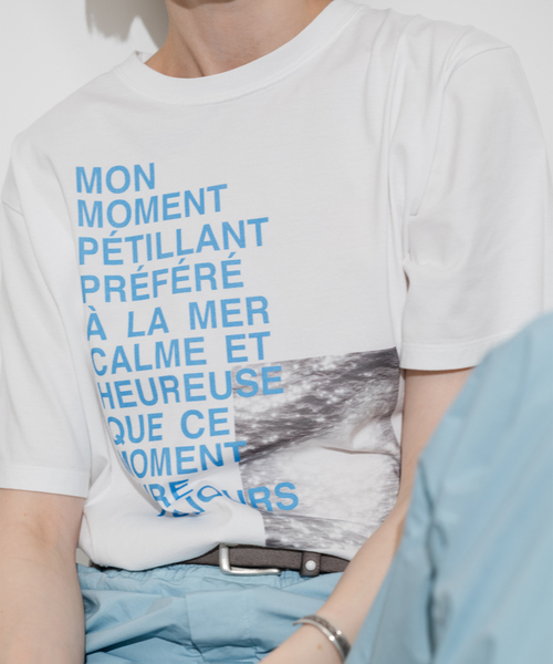 CALMER（カルメール）の「Printed T-shirt（Tシャツ/カットソー・レディース・ブルー系その他/レッド・FREE）」の3枚目の写真