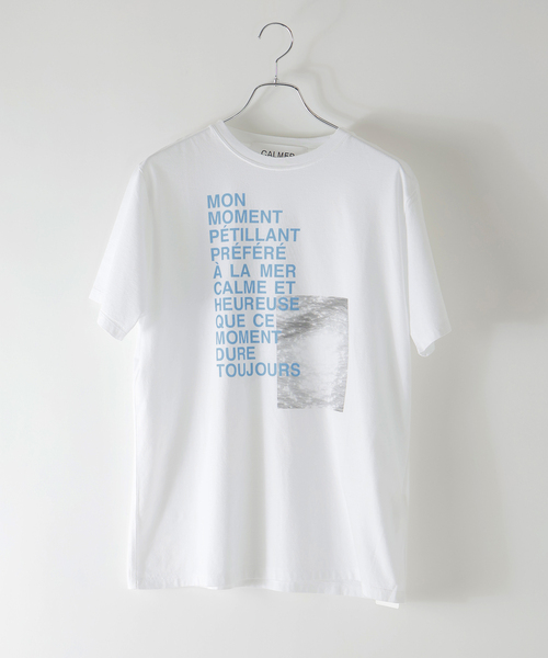 CALMER（カルメール）の「Printed T-shirt（Tシャツ/カットソー・レディース・ブルー系その他/レッド・FREE）」の5枚目の写真