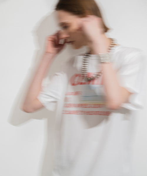 CALMER（カルメール）の「Printed T-shirt（Tシャツ/カットソー・レディース・ブルー系その他/レッド・FREE）」の8枚目の写真