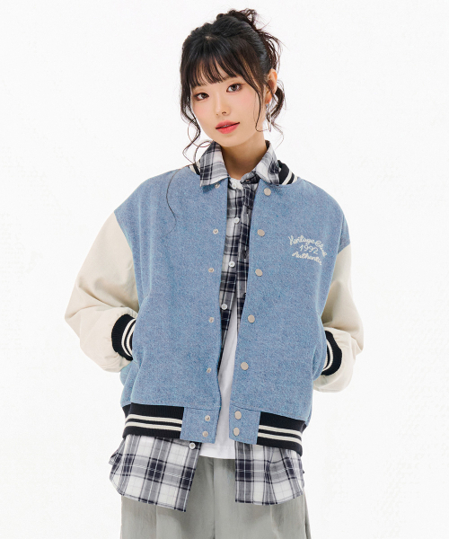 CHASECULT(チェイスカルト)の「共用デニムバスティジャケット-FARU4131B0N(デニムジャケット・メンズ・ブルー・90/100/95/105)」の4枚目の写真