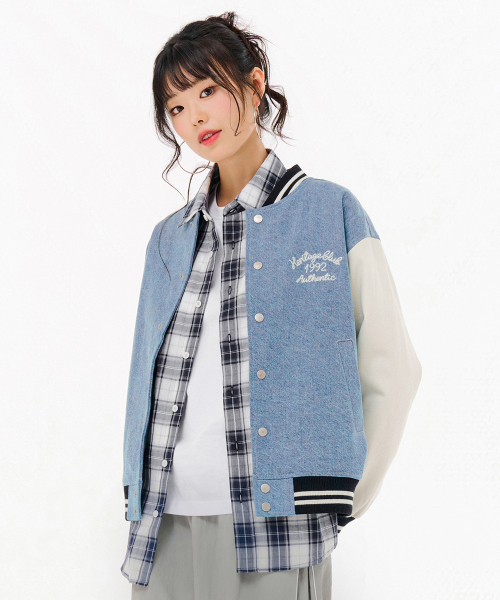 CHASECULT(チェイスカルト)の「共用デニムバスティジャケット-FARU4131B0N(デニムジャケット・メンズ・ブルー・90/100/95/105)」の5枚目の写真