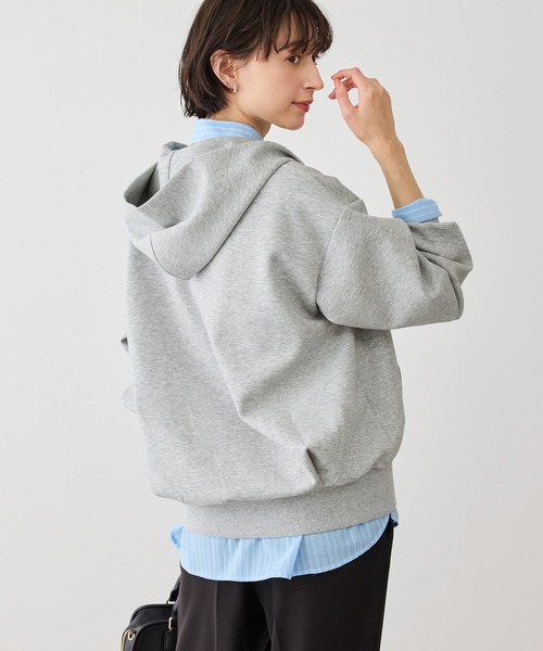 ROPE' PICNIC（ロペピクニック）の「コクーンシルエットダブルジップフーディ（パーカー・レディース・チャコールグレー/ライトグレー/キナリ・FREE）」の16枚目の写真