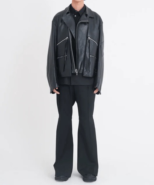 Tamme（タム）の「【TAMME/タム】LEATHER MK3 JACKET（その他アウター・メンズ・ブラック・1）」の2枚目の写真
