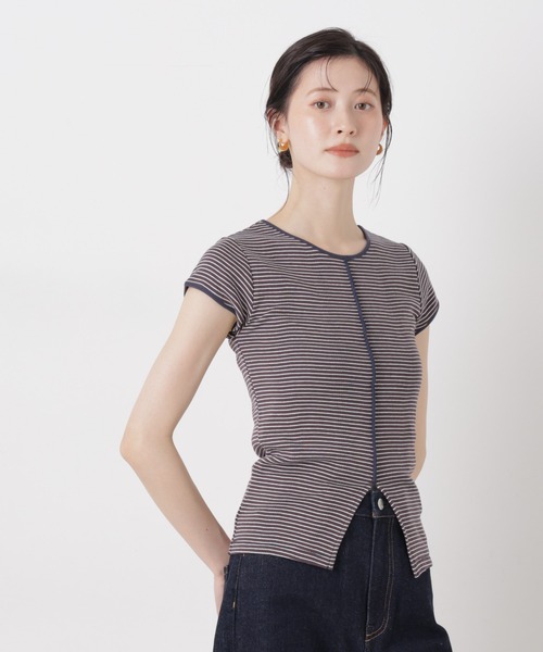 NANO universe（ナノユニバース）の「Robert P. Miller/Prib Slit S/S tee（Tシャツ/カットソー・レディース・その他2/その他1/アイボリー・FREE）」の3枚目の写真
